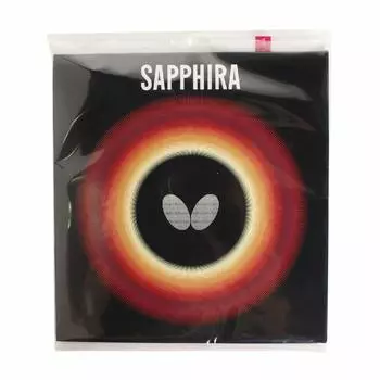 Накладка для настольного тенниса Butterfly Sapphira Back Soft для начинающих 05540 Red Medium красный