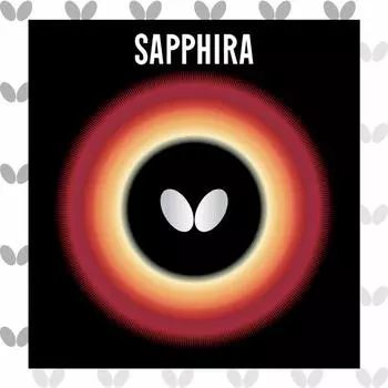 Накладка для настольного тенниса Butterfly Sapphira Soft Back для начинающих 05540 Красная толстая красный