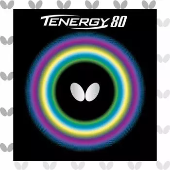 Накладка для настольного тенниса Butterfly Tenergy 80 Back Soft Tension 05930 Красная, очень толстая (Вращение) красный