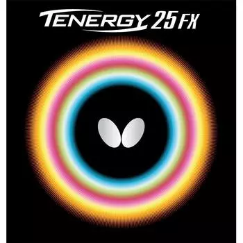 Накладка для настольного тенниса Butterfly Tenergy 25 FX Back Soft Tension 05910 черная толстая (Вращение) чёрный