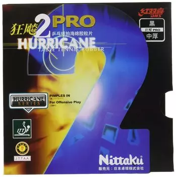 Накладка для настольного тенниса Nittaku 2 с мягкой клейкой основой, черная, очень толстая Kyouhyo_Pro NR-8677 (скорость) чёрный