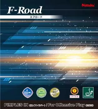 Накладка для настольного тенниса Nittaku Efroad с мягкой задней частью для начинающих и продолжающих, черная, средняя NR-8582