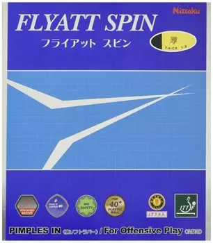 Накладка для настольного тенниса Nittaku Fly at Spin Back Soft Tension черная толстая NR-8569 (скорость) чёрный