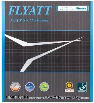 Накладка для настольного тенниса Nittaku Fly At Soft Back Soft Tension Red Medium NR-8561 (скорость) красный