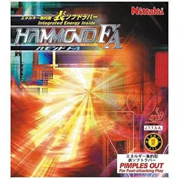 Накладка для настольного тенниса Nittaku Hammond FA Table Soft High Elasticity Black MAX NR-8530 (скорость) чёрный