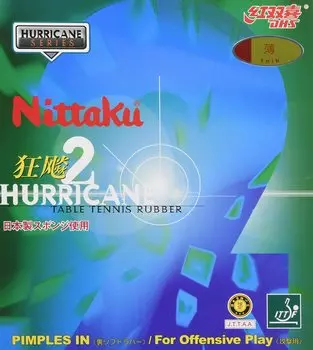 Накладка для настольного тенниса Nittaku Kyouhyou 2 мягкая клейкая красная толстая NR-8668 (скорость) красный