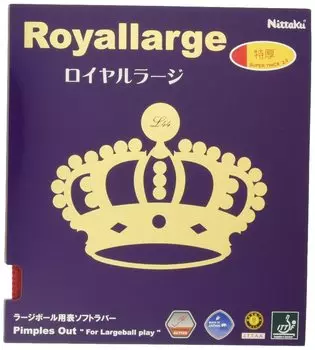 Накладка для настольного тенниса Nittaku Royal Large Large Ball Speed Red Thick NR-8559 красный