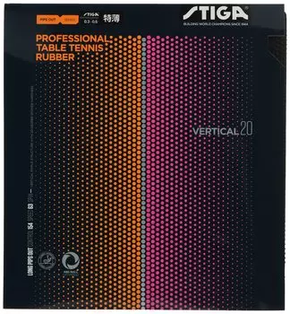 Накладка для настольного тенниса STIGA High Grain Rubber Vertical 20 Black Extra Thin 1710200106 чёрный