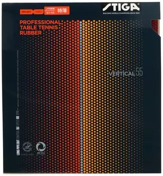 Накладка для настольного тенниса STIGA, накладка с высоким содержанием зерна, Vertical 55, красная, экстратонкая, 1710550506