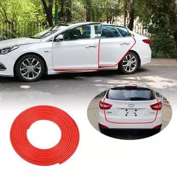 Накладка для защиты от столкновений на двери автомобиля, универсальная защита U-образной двери автомобиля, защитные кромки, отделка, молдинг, резиновый бампер с защитой от царапин