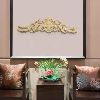 Накладка из дерева Привлекательные изысканные красивые украшения Резные аппликации Деревянные аппликации