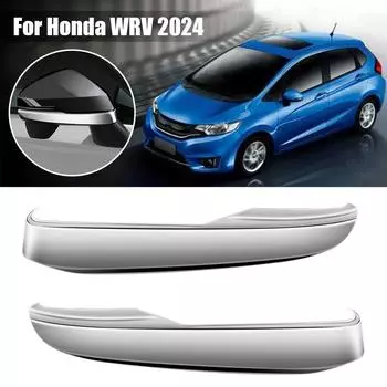 Накладка на боковое зеркало заднего вида автомобиля для Honda WR-V WRV DG5 Silver ABS Adhesive Mirror Cover Accessories N0S7