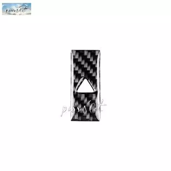 Накладка на центральный пульт управления из настоящего углеродного волокна, кнопка предупреждения о безопасности, подходит для mazda CX-5 CX5 2017 2018