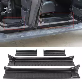 Накладка на дверную пластину для Jeep Wrangler JL Gladiator JT 2018-2022, защитные накладки на пороги, 4-дверный автомобиль 4 Doors-Rubber