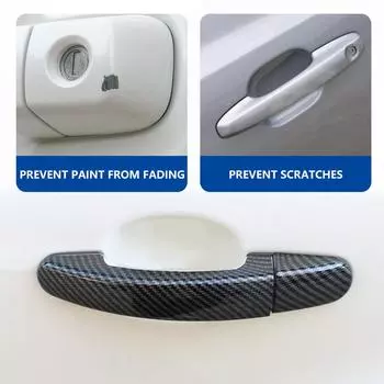 Накладка на дверную ручку автомобиля из углеродного волокна для Ford Focus 2 MK2 2005 2006 II для Focus 3 MK3 III 4 MK4 C-Max Kuga Escape наклейка carbon fiber