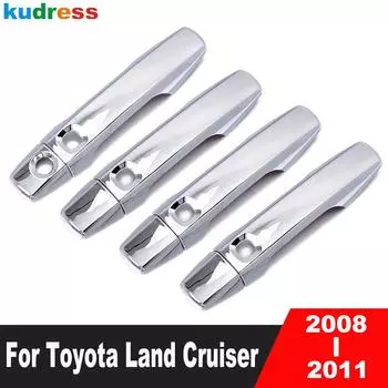 Накладка на дверную ручку для Toyota Land Cruiser J200 Lexus LX 570 2008 2009 2010 2011, хромированные накладки на автомобильные ручки