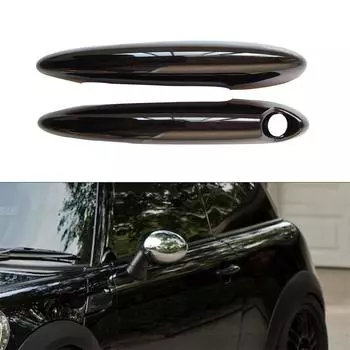 Накладка на дверную ручку ГЛЯНЦЕВЫЙ ЧЕРНЫЙ 2 шт. для MINI Cooper S R50 R52 R53 R55 56 57 58 59 R61