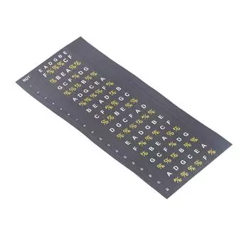 Накладка на гриф гитары Нотная карта Наклейки Акустическая электрогитара Аккорды Гаммы