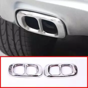 Накладка на хвостовую крышку автомобиля из нержавеющей стали для Mercedes Benz GLA Class X156 200 220 260 2015-2018, аксессуар для автомобильной наклейки серебряный
