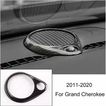 Накладка на кольцо динамика приборной панели для Jeep, Grand, Cherokee 2011-2020, декоративная накладка на кольцо динамика автомобиля 12,5*10*2 см CHINA