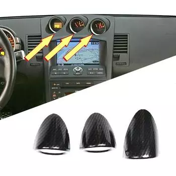 Накладка на крышку, черная накладка из углеродного волокна, измерительная накладка