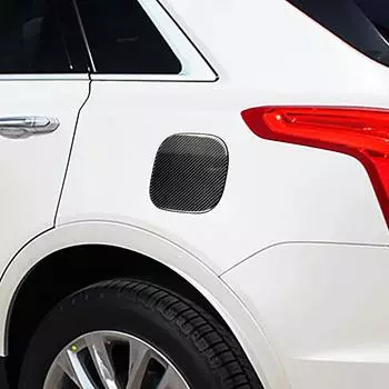 Накладка на крышку топливного бака из углеродного волокна, наклейка на крышку топливного бака для Cadillac XT5 2016-2019, аксессуары для стайлинга автомобиля чёрный