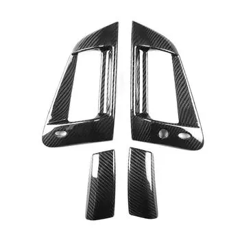 Накладка на наружную дверную ручку из настоящего углеродного волокна для автомобиля Nissan 370Z Z34 09-21 RHD