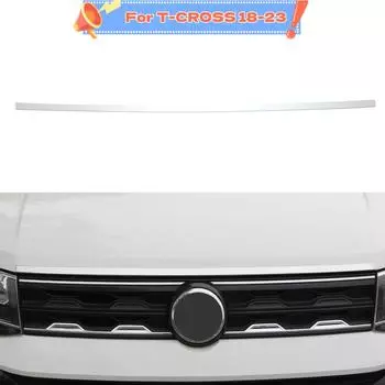 Накладка на нижнюю ручку капота из нержавеющей стали для VW Volkswagen T-Cross TCross 2018-2023, аксессуары sliver