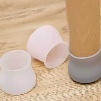 Накладка на ножку стола, силиконовая резина, круглая крышка для стула, защитная крышка для пола серый