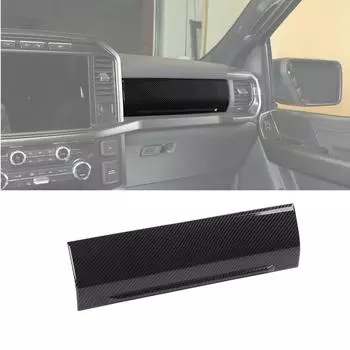 Накладка на панель центральной консоли со стороны пассажира для Ford F150 2021+ в стиле карбонового волокна