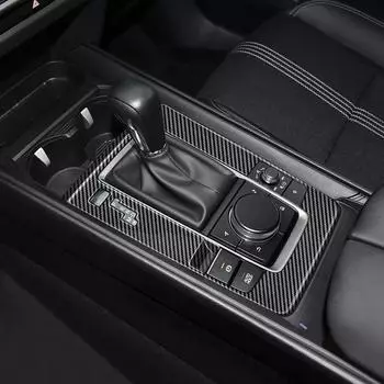 Накладка на панель переключения передач автомобиля, отделка из АБС-карбона для Mazda CX-50 2024-2024, декоративная накладка на панель переключения передач салона автомобиля CHINA