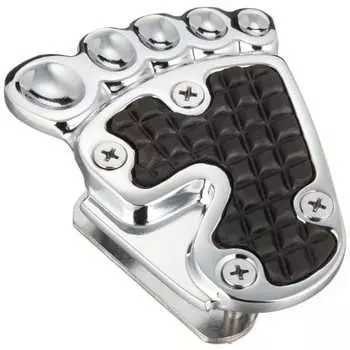 Накладка на педаль тормоза Kijima в форме стопы, хромированная, алюминий MONKEY/JAZZ, 213-142