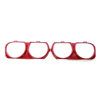 Накладка на переднюю фару, 2 шт., левая и правая, замена для Dodge Challenger 2015-2018 OEM красный