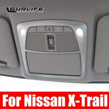 Накладка на переднюю и заднюю лампу для чтения для Nissan X-trail XTrail T32 Rogue 2014 - внутренняя декоративная лампа для чтения back 2 pcs