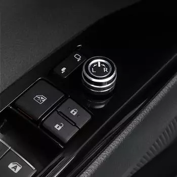 Накладка на переключатель управления зеркалом автомобиля для Toyota 2019 Corolla Camry 70 GR YARiS Cross Esquire Noah Voxy Avalon Granvia Venza 2020 чёрный
