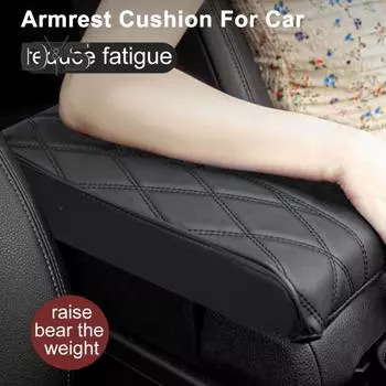 Накладка на подлокотник автомобиля, износостойкая, устойчивая к царапинам, универсальная мягкая ткань, крышка подлокотника с центральным управлением, автомобильные аксессуары чёрный
