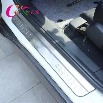 Накладка на порог автомобиля Color My Life для Honda Vezel 2015-накладки из нержавеющей стали, защита педали порога