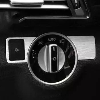 Накладка на рамку фары для Mercedes W212 W218 W166 E CLS серебряный