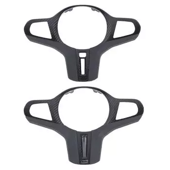 Накладка на рамку рулевого колеса, защитная наклейка из углеродного волокна на рулевое колесо для X3M X4M X5M With Heating Button