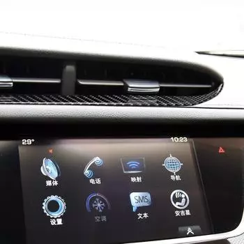 Накладка на рамку воздуховода центрального управления для Cadillac XT5 2016 2017 2018 2019 Аксессуары для стайлинга автомобиля Рамка воздуховода чёрный