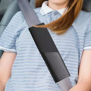 Накладка на ремень безопасности автомобиля Чехол на ремень безопасности автомобиля для взрослых Аксессуары против царапин Черный чёрный