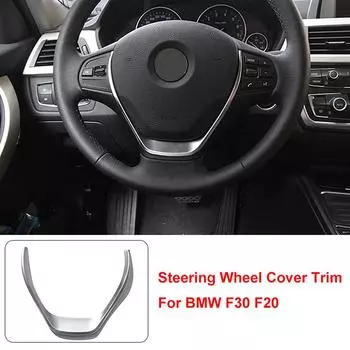 Накладка на руль автомобиля, серебристые наклейки, стиль для BMW 1 3 серии F30 F31 F34 F20 2012-2019, аксессуары для салона автомобиля