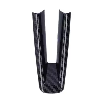 Накладка на рулевое колесо автомобиля, декоративная наклейка, нижняя часть, подходит для Mazda 3Axela 2020, углеродное волокно