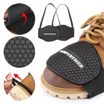 Накладка на рычаг переключения передач мотоцикла Yousheng, черная резиновая защита, накладки на сцепление для мужчин и женщин, простые в использовании противоскользящие аксессуары для снаряжения чёрный