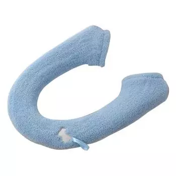 Накладка на сиденье для унитаза, мягкая, удобная, с пуговицами, чехол на сиденье для унитаза, моющийся многоразовый коврик для унитаза для ванной комнаты темно-серого