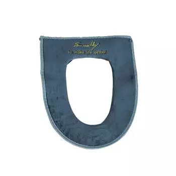 Накладка на сиденье унитаза, моющаяся, однотонная, мягкая, с застежкой-молнией, зимняя, осенняя, для дома, для гостиниц, чехол для унитаза, коврик, аксессуары