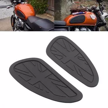Накладка на тягу бака, подходит для T100 T120 Bobber 1200/Thunderbird-900, декоративная боковая накладка на ручку газа и колена, противоскользящая наклейка