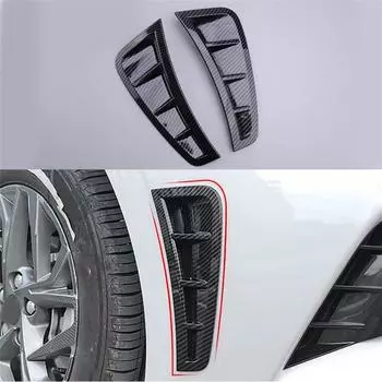 Накладка на вентиляционное отверстие бокового крыла под карбон для Hyundai Sonata 2020 2021