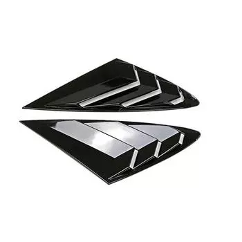 Накладка на заднее боковое окно, четверть жалюзи, глянцевый черный для Hyundai Sonata 2020-2023