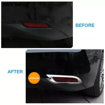 Накладка на заднюю противотуманную фару для Toyota Camry XV70 2017-2022 2023, хромированная защитная рамка для противотуманных фар, аксессуары для автомобиля SE XSE Version A
